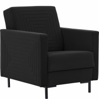 Atpūtas krēsls SOLVO, Melns/Farbric 17047